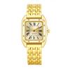 Watch Men'S Gold Watch Men'S Business Casual Light Luxury Quartz Small Dial Steel Strap Square Men'S Watch