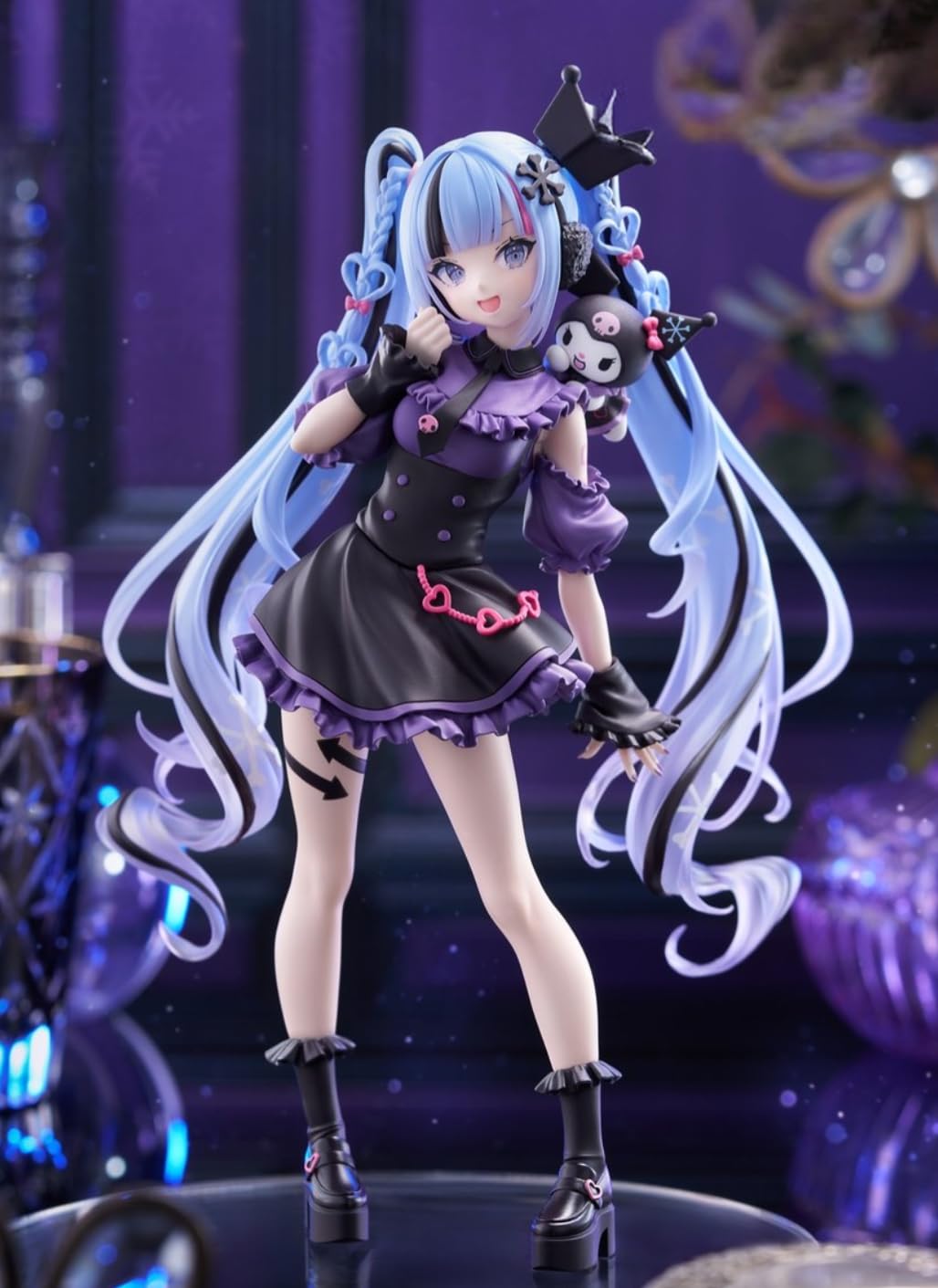 Snow Miku x Kuromi Figure Figure Official 19cm Trio-Try-iT Approx.