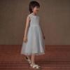 Hacikis Girls' Summer Petal Collar Princess Vest Dress