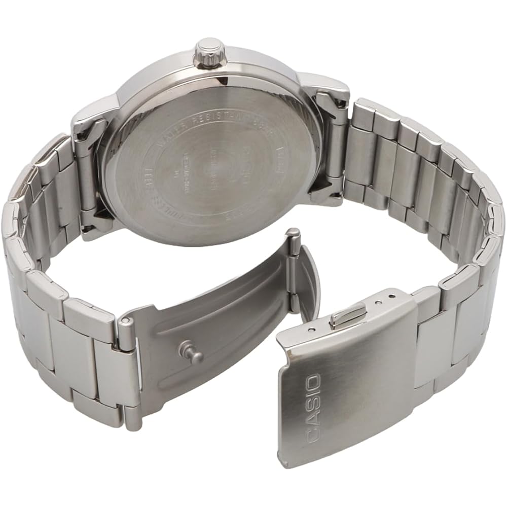 Casio Standard Quartz Men's Watch MTP-E335D-2E1V Multi-Calendar Silver Blue Overseas Model