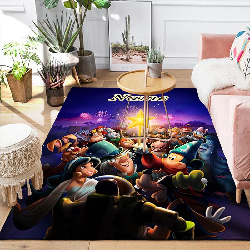 Custom 1Pc Mickey Mouse Rug Office Carpet Indoor Outdoor Entrance Doormat Nonslip Soft And Comfortable Living Room D916133