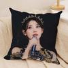 Korean Lee Ji Eun IIU Cushion Cover Silky Short Plush DoubleSided Printed Pillow Case for Sofa All Seasons Home Decor Gift