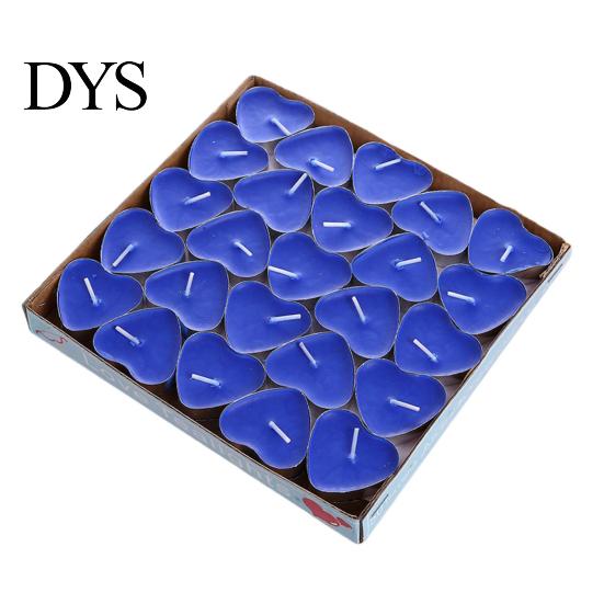 Tea Candle 50Pcs Smokeless Round/Heart Shape Flickering Birthday Mini Desktop Atmospheres for Party Wax
