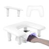 Portable U2 Nail Art Hand Rest: Detachable Stand, Inclined Design, PU Leather, Multifunctional, Height-Adjustable.