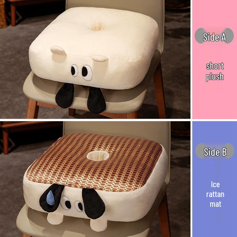 Cartoon Office Seat Cushion for Long Sitting - Universal, Thick, and Cute for All Seasons