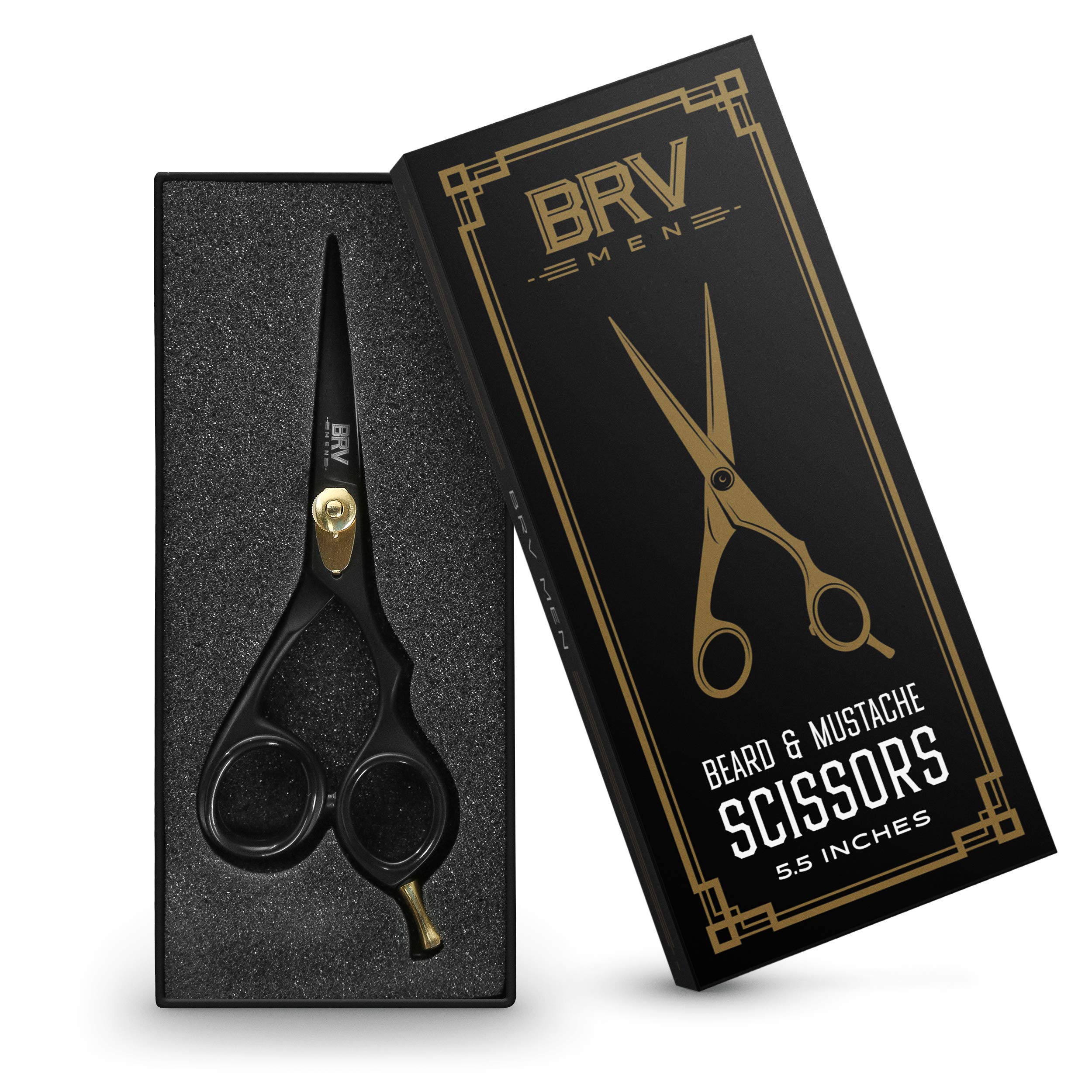 

BRV MEN Facial Stylish and Compact US Professionally Handcrafted Stainless Steel Scissors For Nose and Unwanted and Home Great for Men and Authentic чёрный