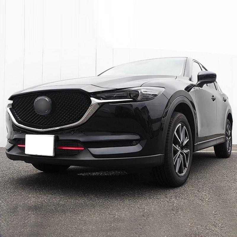 Dla Mazda CX5 CX-5 KF CX8 CX-8 2017-2022 2023 Akcesoria Zewnętrzne Dolna Osłona Przedniego Dolnego Zderzaka Kratka Siatka Paski