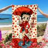 Doll Print Beach Towel, Versatile Lightweight Absorbent Beach Towel for Pool Surf Yoga Bathroom, Perfect Birthday Holiday Gift