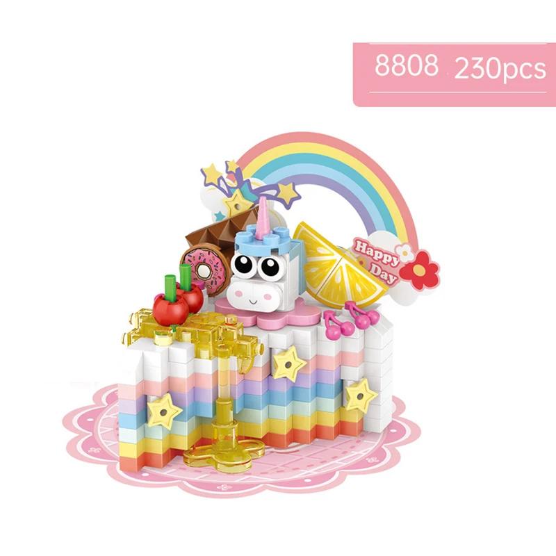 

Cute Animal Rabbit Mini Building Blocks DIY Bear Model Mini Construction Bricks Toys Home Decor Holiday Gifts for Kids