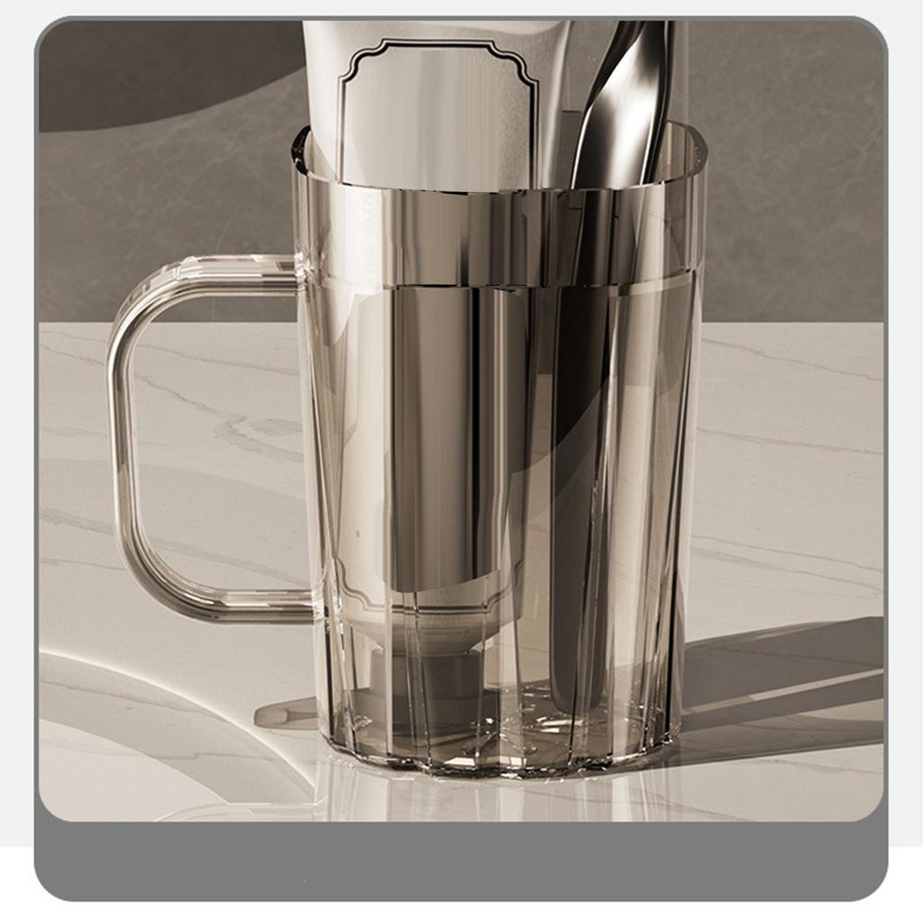 Plastic Mouthwash Cup Multipurpose Light Luxury Stylish Reusable Lightweight Portable Toothbrush Cup for Home Travel