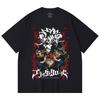 230 g/m² 100 % Baumwolle Black Clover V9 Print Unisex Schweres Baumwoll-T-Shirt