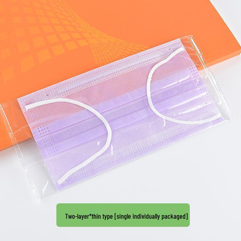 Ultra-dünne atmungsaktive Einwegmasken: Ein- oder dreilagig, Unisex, Einzeln verpackt, Erhältlich in Weiß oder Schwarz