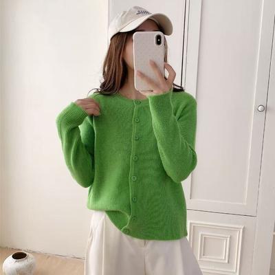 Herbst Strickjacke kleiner Mantel Damen dünn Temperament altersmildernd Pullover mit einem dünnen kurzen Oberteil