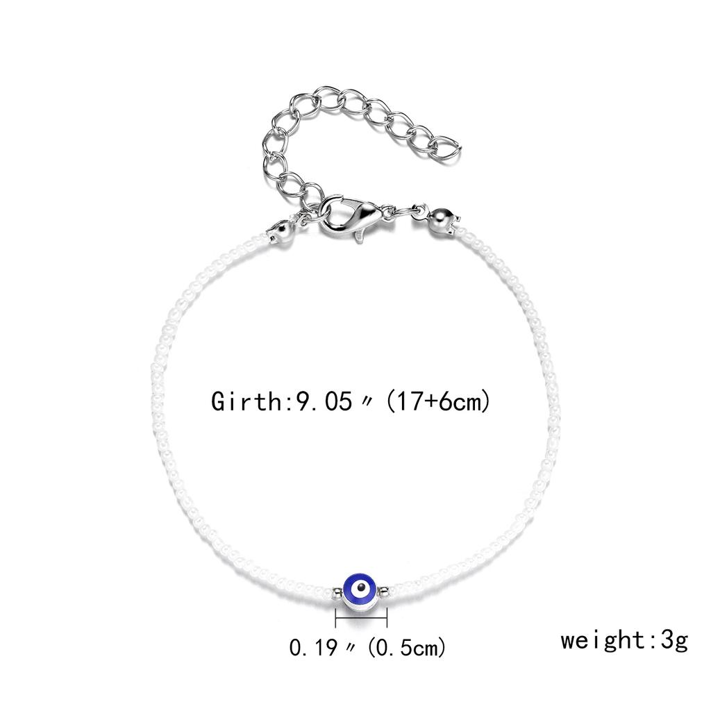 New Lucky Evil Eye Blue Eye Bracelet For Men Women Korean Fashion Adjustable Gold Color Metal Chain Charm Bracelet Jewelry Gift