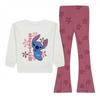Girls Stitch Top And Trousers Set