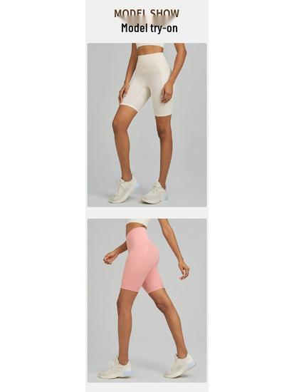JOOMON Women's Quick-Dry Butt Lifting Yoga Shorts with Pockets for Running, Cycling, and Sports.