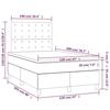 3142083 vidaXL Divan Bed with Mattress Black 120x200 Cm Fabric