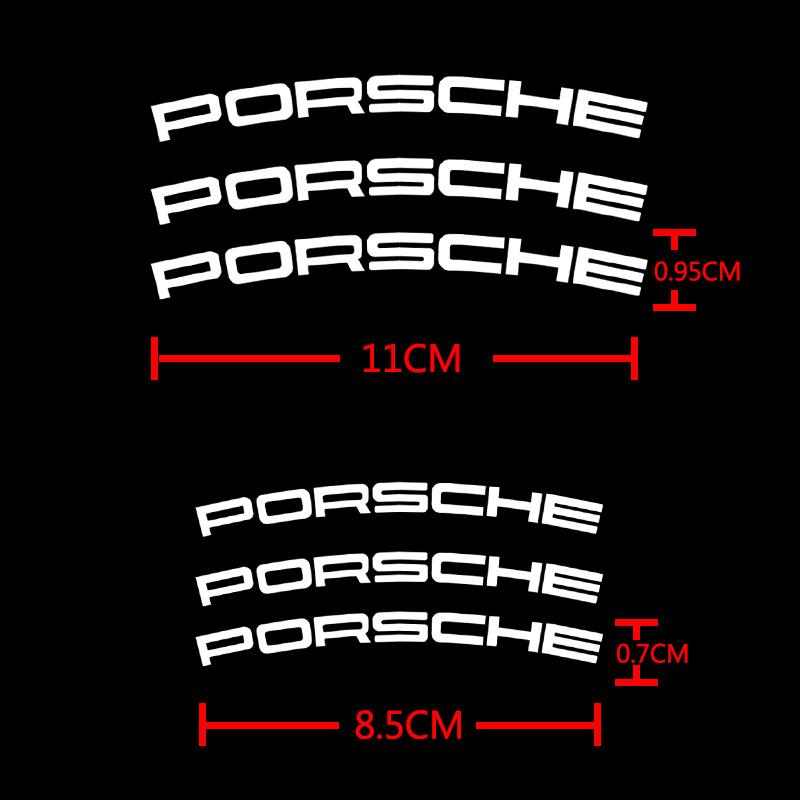 AFEBO1 Fashion Trendy Personalized Sticker Caliper Brake Modification Decorative Sticker For Porsche 911 Cayenne 918 Pajun 718 Macan