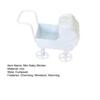 1:12 Miniature Baby Stroller Mini Nursery Car Toy Small Metal Baby Carriage Model for Kids Pretend Play Accessories Doll House Furniture