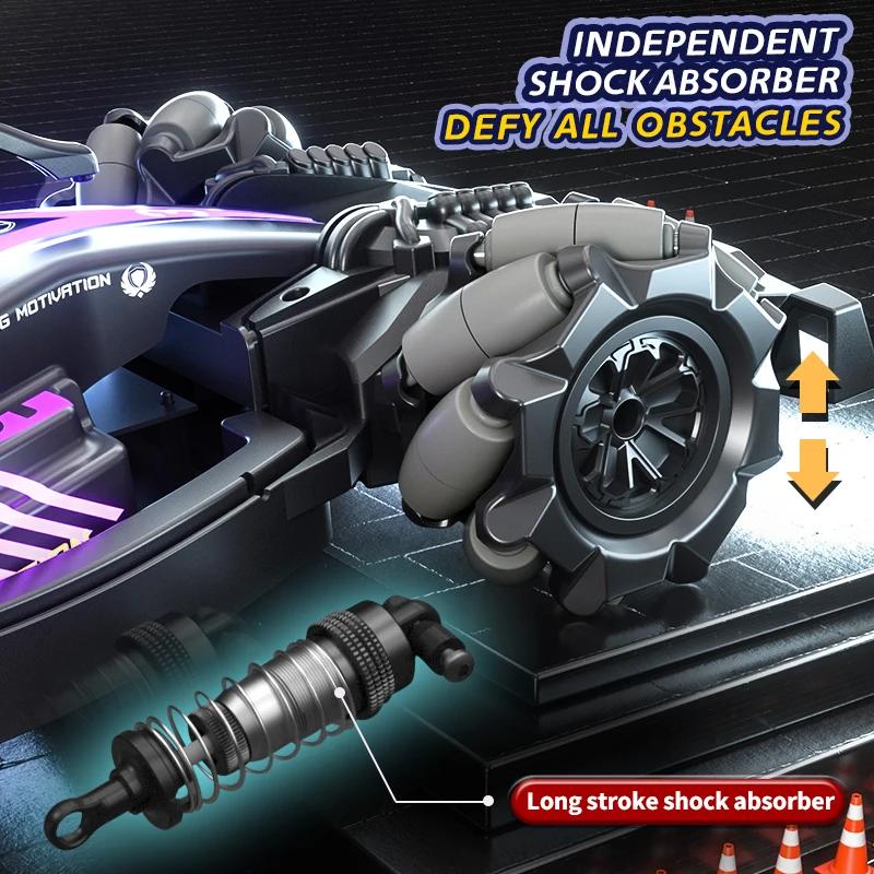 2.4G Rc Spray Drift Stunt Car 4Ch Lights Sound Effect Dual Remote Control High Speed Vehicle Competitive Game Kids Toys Boy Gift