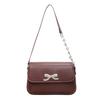 Trend Early Spring Fashion Solid Color Design Foreign Korean Version Bow Casual New Crossbody Portable Small Square Bag