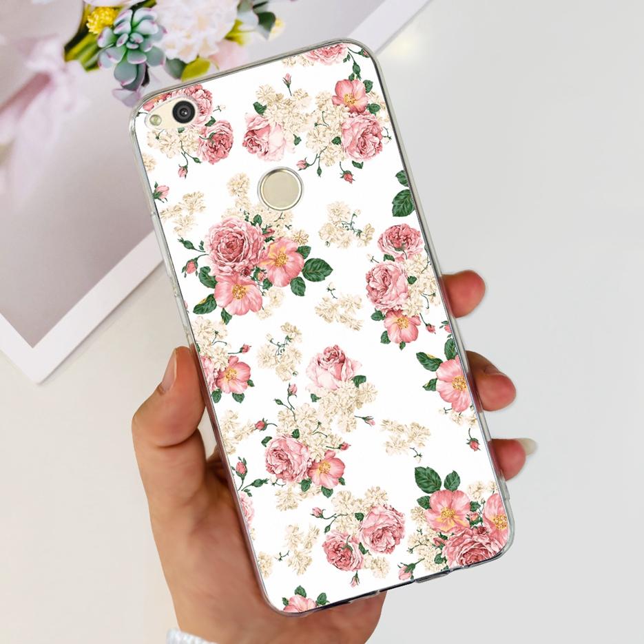 For Huawei P8 Lite 2017 Case Honor 8 Lite Luxury Painted Cover Clear Silicone Soft TPU Phone Case For Huawei GR3 2017 Back Cover