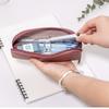 Large Capacity Pencil Bag Aesthetic Pencil Case Pen Pouch PU Leather Pencil Pouch Pen Case School Office Supplies