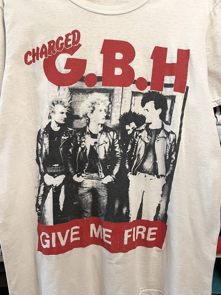 VIntage GBH Band Biała Koszulka Unisex Koncertowa S do 5XL AR330 Koszulka Unisex