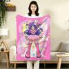 1PC Oshi No Ko Patterned Flannel Blanket Suitable For All Seasons For Home Decor Warmth And Comfort Gifts Holiday Present