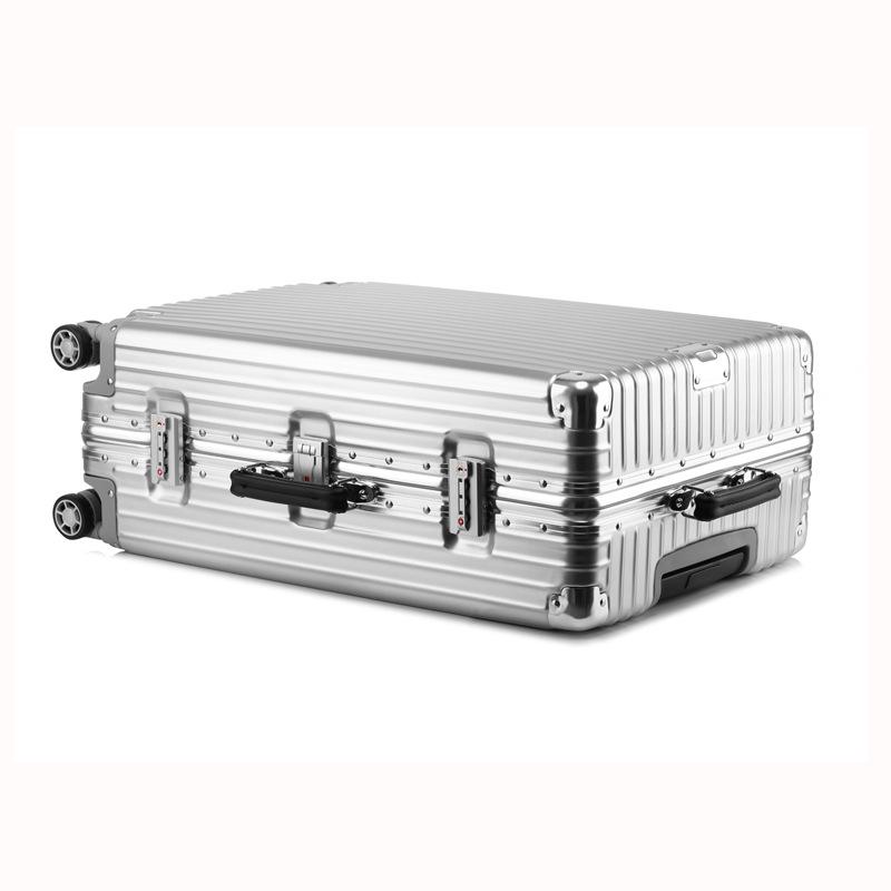 Retro Aluminum Frame Trolley Suitcase with Universal Wheels - Available in 20", 24", 26", 28" for Men and Women