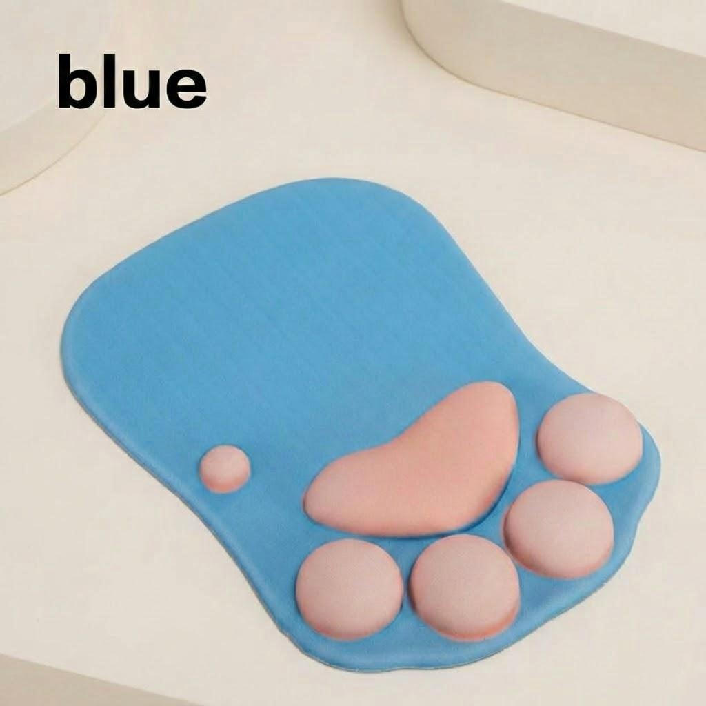 Cute Cat Paw Mouse Pad Silicone Wrist Rest for Computer Laptop Desktop Accessories Non-Slip Design Comfortable Gaming Mouse Mat