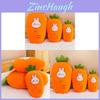 Animal Shape Plush Carrot Cushion With Removable Cover For Cozy Comfort