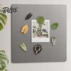 Botanical Fridge Magnets 3D Tropical Plants Refrigerator Magnet, Acrylic Green Decorative Plant Home Decor Memo Notes Photo Holder for Kitchen Office