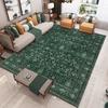 Vintage Smaragdgroen Vloerkleed Boho Donkergroen Wasbaar Woonkamer Entree Vloerkleed Antislip Badkamer Deurmat Perzisch