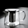 Jia Qi High Borosilicate Glass Heating Tea Infuser Pot, 1000ml