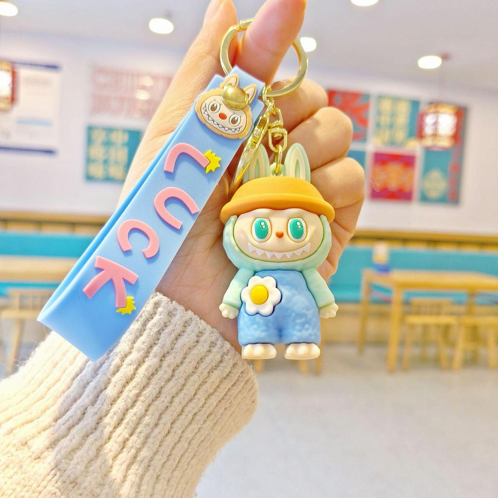 Drab Cartoon Keychain Cute Couple Schoolbag Pendant Car Key Chain Doll Machine