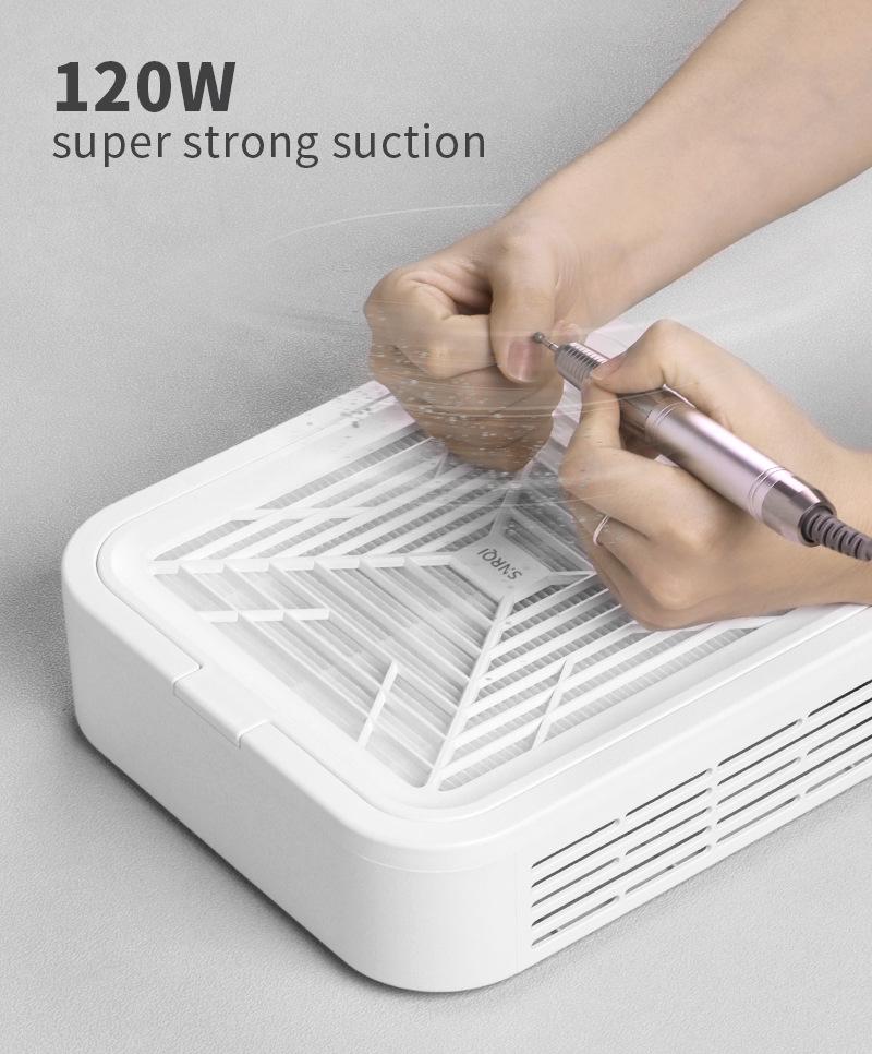 Colector de Praf pentru Unghii cu Turbină Fără Perii de 120W