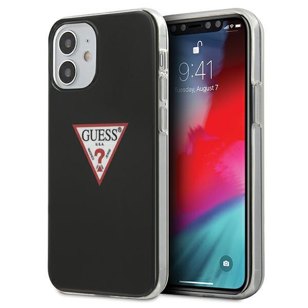 Guess Guhcp12Spcuctlbk Iphone12 Mini 5,4 Czarny/Black Hardcase Triangle Collection