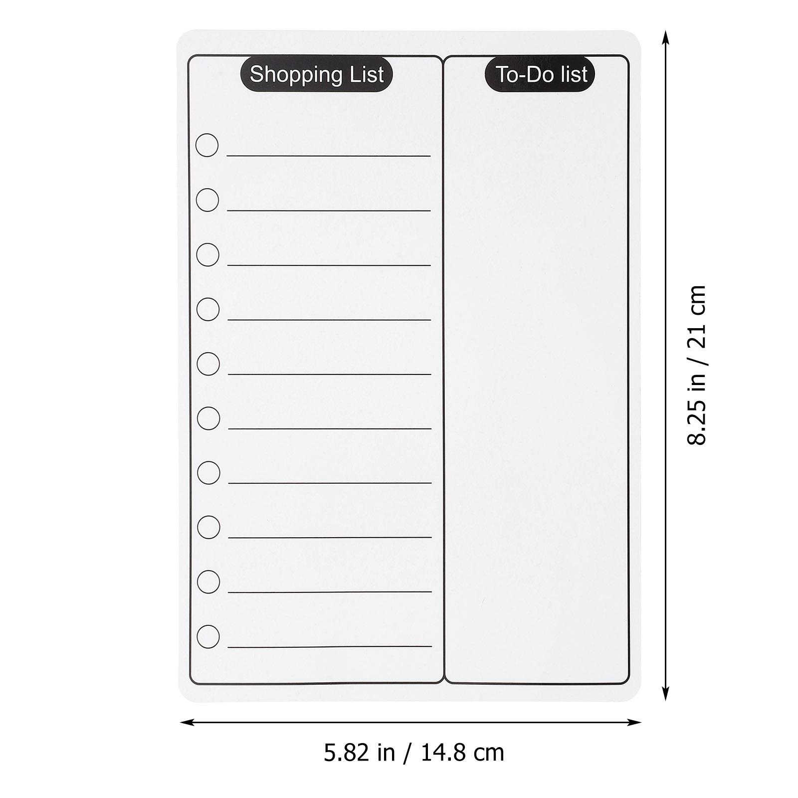 

Magnetic Dry Erase White Board Schedule Dry Erase Fridge Message Board Note Pad Home Kitchen Shopping List Office Memo Planner