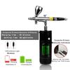 Hot Sale Rechargeable Mini Airbrush Air Pump Set for Model Painting