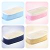 Stylish Macaron Color Canvas Expandable Large Capacity Pencil Case With Dual Zippers