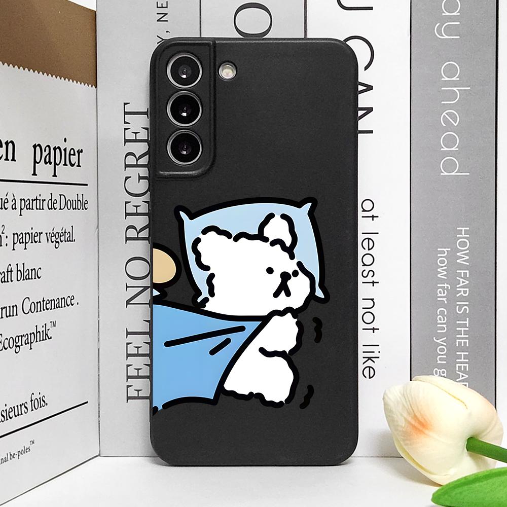 Funny Animal Dog Couple Phone Case for Samsung Galaxy S25 Plus S21 FE S22 S23 S24 Ultra Shockproof Soft Cover Paired Fundas Skin