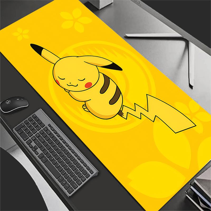 Cyberpunk Pikachu Pokemon Gaming Mouse Pad Custom Size NonSlip Desk Mat UltraClear Print Keyboard Pad for Gamers