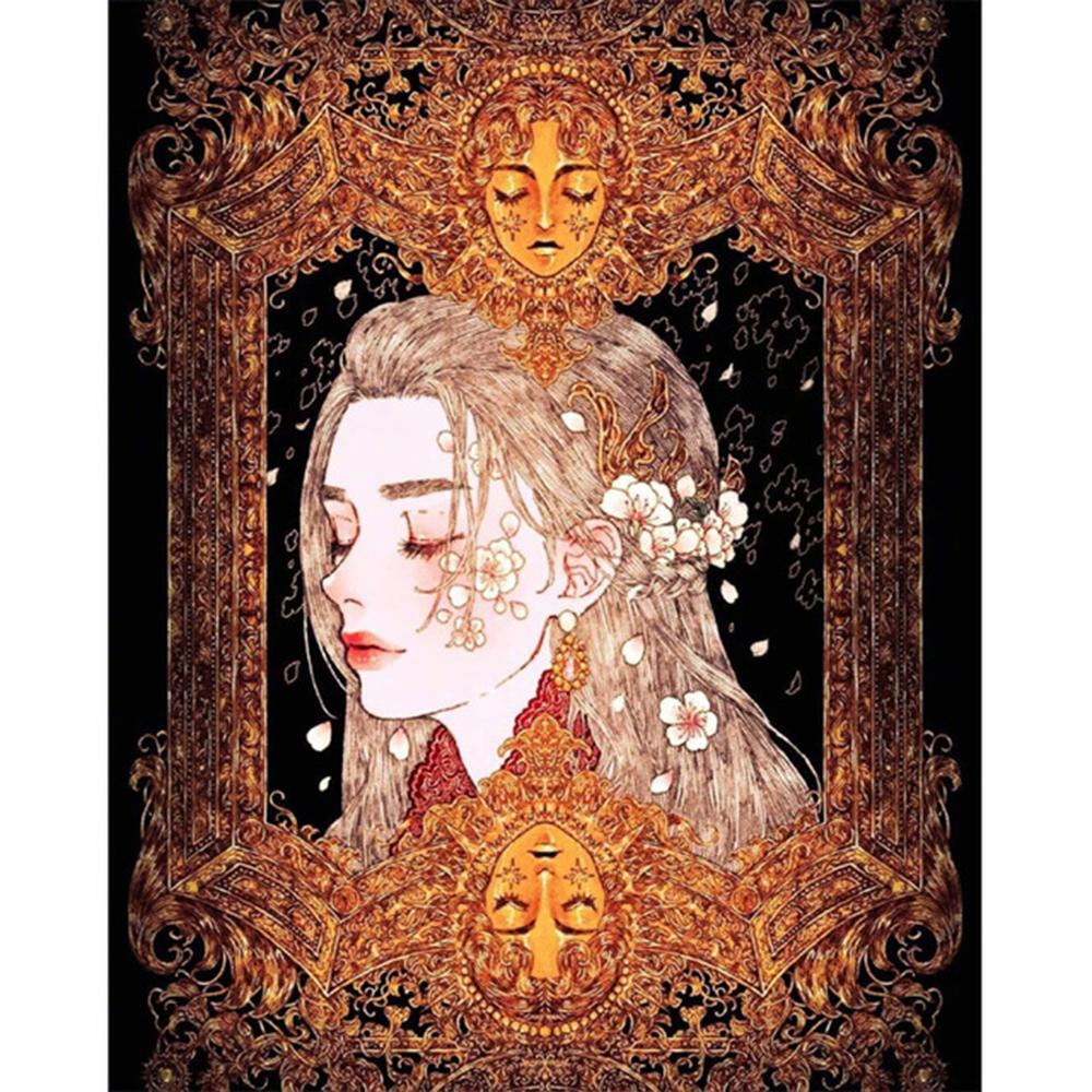 

5D DIY Алмазная картина полный квадратный/круглый классический портрет Алмазная вышивка крестиком мозаика комплект домашний декор настенное искусство Full Square 20X30CM светло-синий