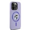 Karl Lagerfeld Klhmp14Xscmkcrhu Iphone14 Pro Max 6.7 Purpurowy/Purple Hardcase Silicone Karl&Choupette Heads Ring Magsafe