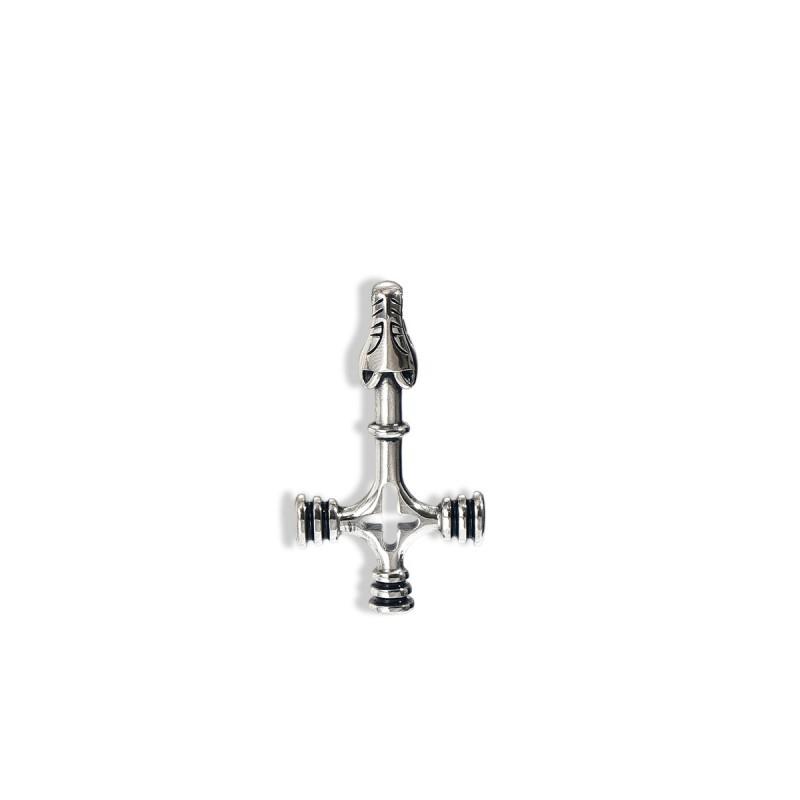 

European American Jewelry Men s Necklace Hip-hop Personality Versatile Bullet Head Cross Fashion