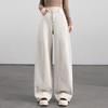 Women's High-Waisted Wide-Leg Jeans - 2026 Spring Style, Slimming, Floor-Length, Casual Fit