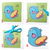 48/96Sheets Paper Cutting Set Colorful Paper Cutting with Scissors DIY Handmade Cognition Animal Fruits Paper HandCraft Gift ZYF