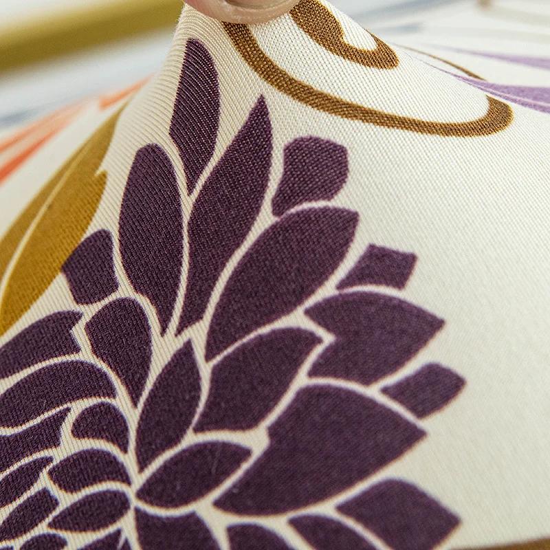 Floral Long Bench Cover Nordic Stretch Piano Stool Covers Spandex Rectangle Anti-Dust Bench Protector for Bedroom Kitchen