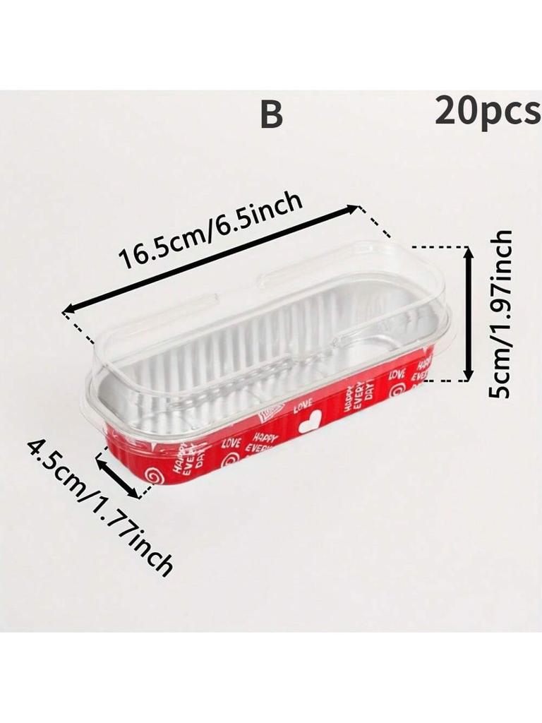 Dezertní kelímky z hliníkové fólie ve tvaru srdce s víčky Zlaté Stříbrné Pečení Muffinů Cheesecake Pudingové Nádobky Party Dekorace